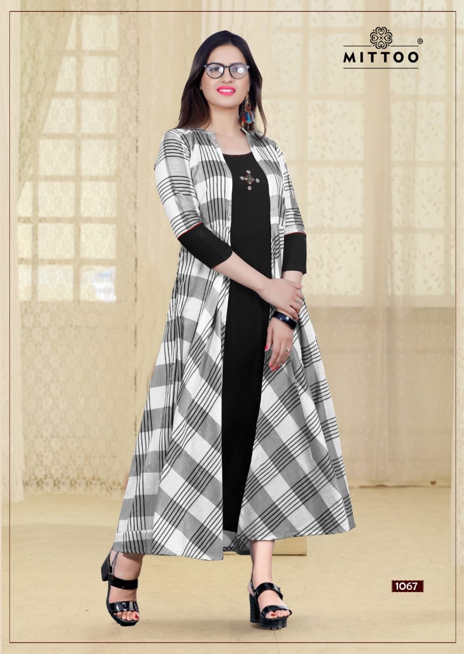 Jacket wali long on sale kurti