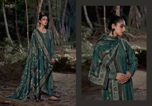 Omtex Sharvi Pure Pashmina Digital Print Dress Material Wholesaler